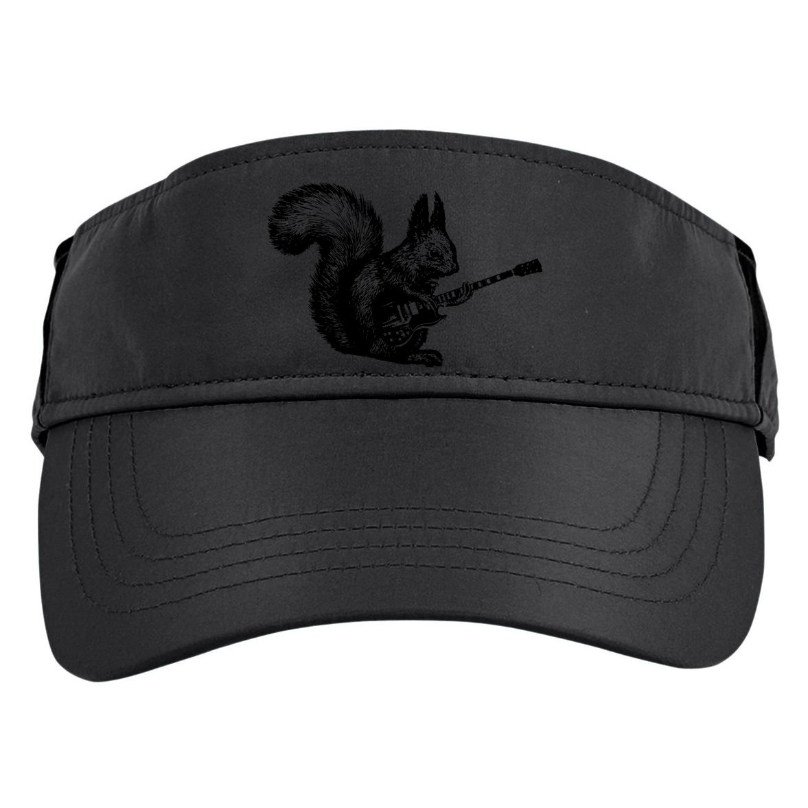 Squirrel Playing Guitar Funny Squirel Guitar Lover Guitar Adult Drive Performance Visor
