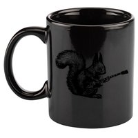Squirrel Playing Guitar Funny Squirel Guitar Lover Guitar 11oz C Handle Ceramic Mug