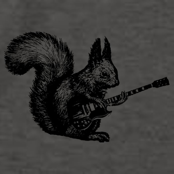 Squirrel Playing Guitar Funny Squirel Guitar Lover Guitar Vector Backpack