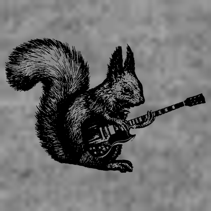 Squirrel Playing Guitar Funny Squirel Guitar Lover Guitar Long Sleeve Shirt