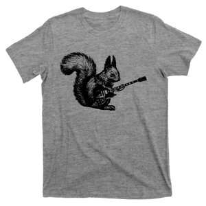 Squirrel Playing Guitar Funny Squirel Guitar Lover Guitar T-Shirt