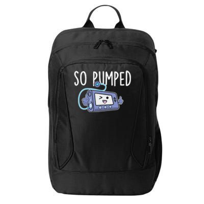 So Pumped Gift Funny Insulin Pump Diabetic Diabetes Awareness Cool Gift City Backpack