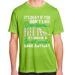 Smart People Game Anyway  Dominoes Lover Domino Player Adult ChromaSoft Performance T-Shirt