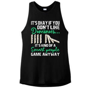 Smart People Game Anyway  Dominoes Lover Domino Player Ladies PosiCharge Tri-Blend Wicking Tank