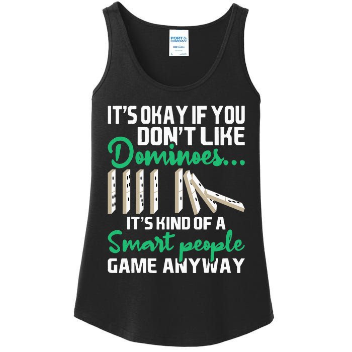 Smart People Game Anyway  Dominoes Lover Domino Player Ladies Essential Tank