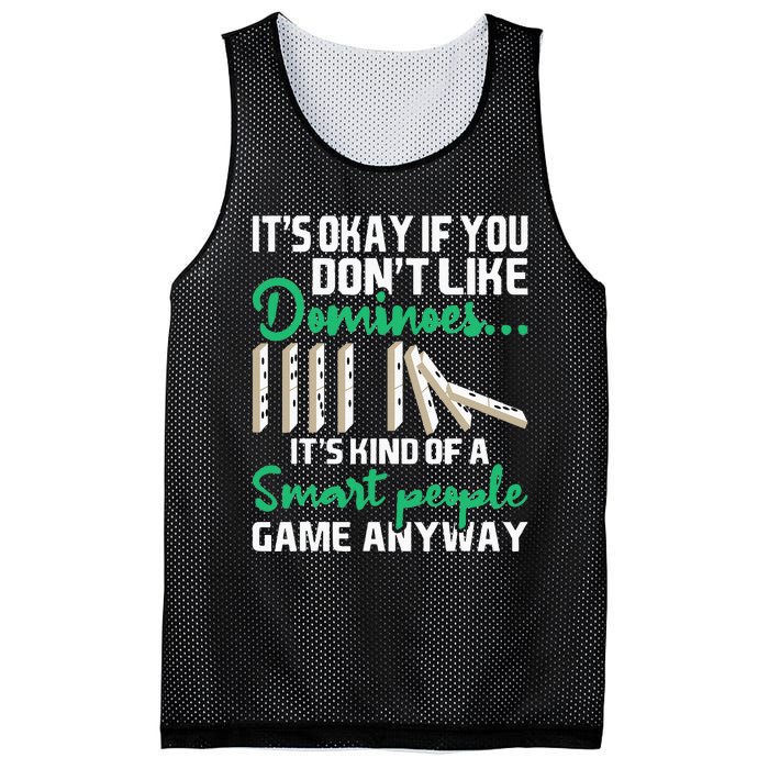 Smart People Game Anyway  Dominoes Lover Domino Player Mesh Reversible Basketball Jersey Tank