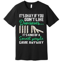 Smart People Game Anyway  Dominoes Lover Domino Player Premium T-Shirt