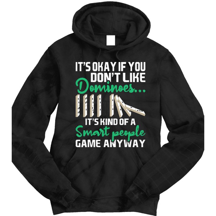 Smart People Game Anyway  Dominoes Lover Domino Player Tie Dye Hoodie