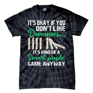 Smart People Game Anyway  Dominoes Lover Domino Player Tie-Dye T-Shirt