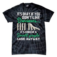 Smart People Game Anyway  Dominoes Lover Domino Player Tie-Dye T-Shirt