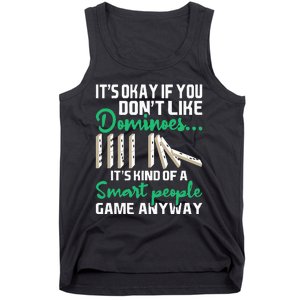 Smart People Game Anyway  Dominoes Lover Domino Player Tank Top