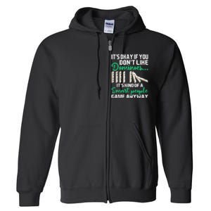 Smart People Game Anyway  Dominoes Lover Domino Player Full Zip Hoodie