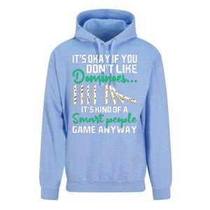 Smart People Game Anyway  Dominoes Lover Domino Player Unisex Surf Hoodie