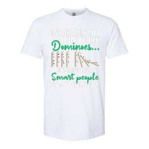 Smart People Game Anyway  Dominoes Lover Domino Player Softstyle CVC T-Shirt