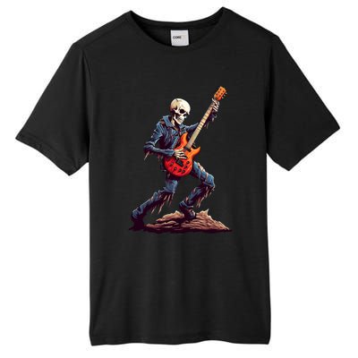 Skeleton Playing Guitar Rock And Roll Skeleton Hand Gift Tall Fusion ChromaSoft Performance T-Shirt