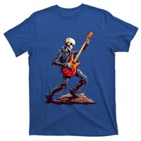 Skeleton Playing Guitar Rock And Roll Skeleton Hand Gift T-Shirt