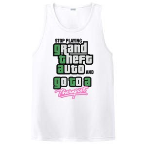 Stop Play Grand Theft Auto And Go To A Therapist PosiCharge Competitor Tank