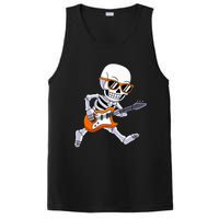 Skeleton Playing Guitar Rock & Roll Halloween PosiCharge Competitor Tank