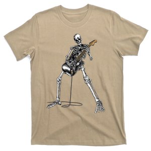 Skeleton Playing Guitar Rock And Roll T-Shirt