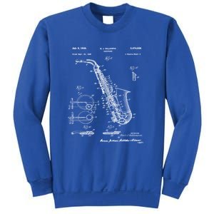 Saxophone Patent Graphic Gift Sweatshirt