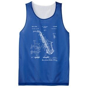 Saxophone Patent Graphic Gift Mesh Reversible Basketball Jersey Tank