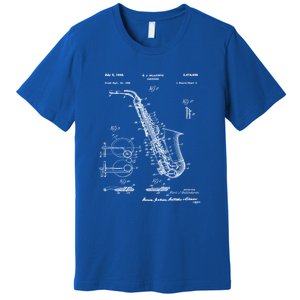 Saxophone Patent Graphic Gift Premium T-Shirt