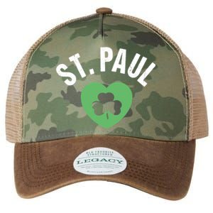 St Patricks Green Heart Irish Saint Pattys Day Lucky St Paul Cute Gift Legacy Tie Dye Trucker Hat