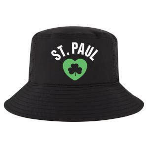 St Patricks Green Heart Irish Saint Pattys Day Lucky St Paul Cute Gift Cool Comfort Performance Bucket Hat