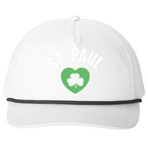 St Patricks Green Heart Irish Saint Pattys Day Lucky St Paul Cute Gift Snapback Five-Panel Rope Hat