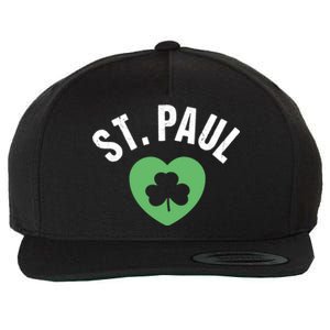 St Patricks Green Heart Irish Saint Pattys Day Lucky St Paul Cute Gift Wool Snapback Cap