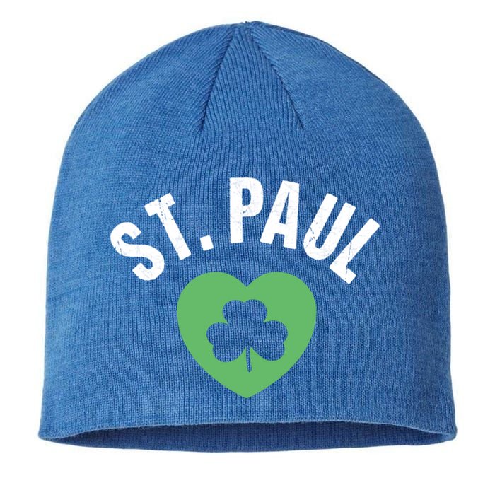 St Patricks Green Heart Irish Saint Pattys Day Lucky St Paul Cute Gift Sustainable Beanie