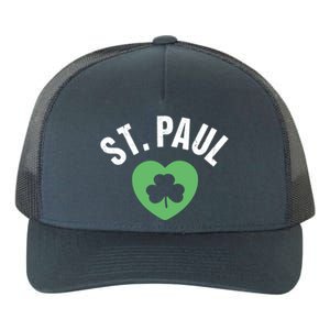 St Patricks Green Heart Irish Saint Pattys Day Lucky St Paul Cute Gift Yupoong Adult 5-Panel Trucker Hat