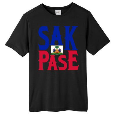 Sak Pase Gift Cute Haitian Creole Pride Gift Tall Fusion ChromaSoft Performance T-Shirt