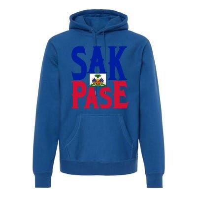 Sak Pase Gift Cute Haitian Creole Pride Gift Premium Hoodie