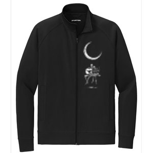 Skeleton Playing Guitar Band Stretch Full-Zip Cadet Jacket