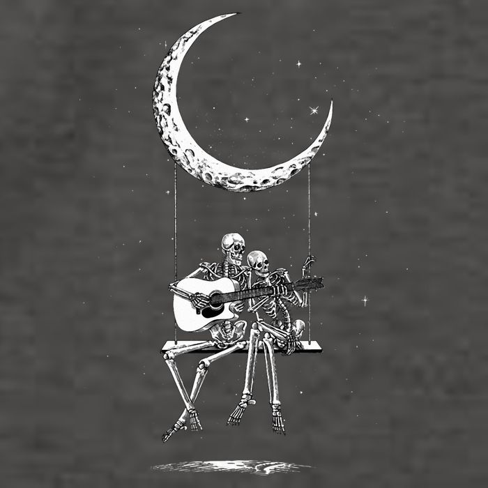 Skeleton Playing Guitar Band Vector Backpack