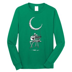 Skeleton Playing Guitar Band Long Sleeve Shirt