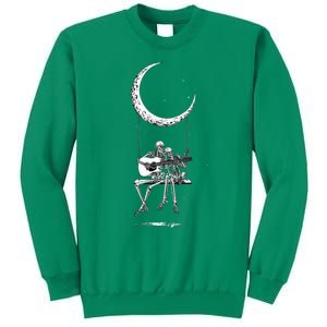 Skeleton Playing Guitar Band Sweatshirt