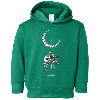 Skeleton Playing Guitar Band Toddler Hoodie