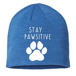 Stay Pawsitive Gift Sustainable Beanie