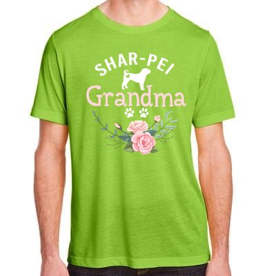 Shar Pei Grandma Funny Gift Mom Cute Dog Lover Christmas Gift Adult ChromaSoft Performance T-Shirt