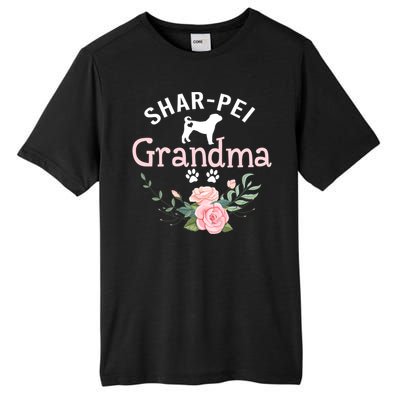 Shar Pei Grandma Funny Gift Mom Cute Dog Lover Christmas Gift Tall Fusion ChromaSoft Performance T-Shirt