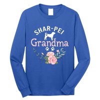 Shar Pei Grandma Funny Gift Mom Cute Dog Lover Christmas Gift Long Sleeve Shirt