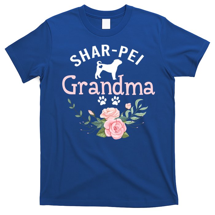 Shar Pei Grandma Funny Gift Mom Cute Dog Lover Christmas Gift T-Shirt