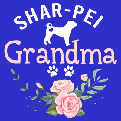 Shar Pei Grandma Funny Gift Mom Cute Dog Lover Christmas Gift T-Shirt