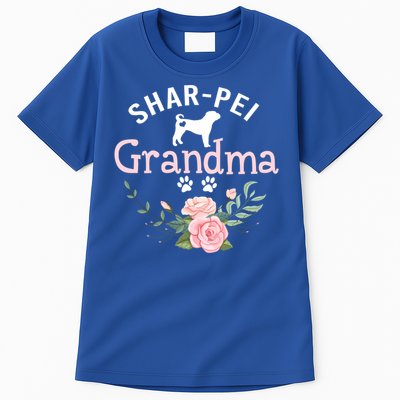 Shar Pei Grandma Funny Gift Mom Cute Dog Lover Christmas Gift Tall T-Shirt