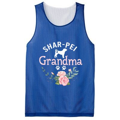 Shar Pei Grandma Funny Gift Mom Cute Dog Lover Christmas Gift Mesh Reversible Basketball Jersey Tank