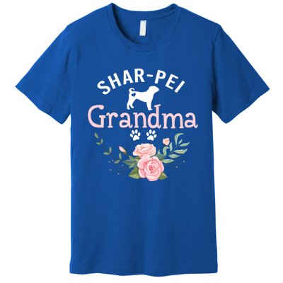 Shar Pei Grandma Funny Gift Mom Cute Dog Lover Christmas Gift Premium T-Shirt