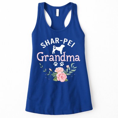 Shar Pei Grandma Funny Gift Mom Cute Dog Lover Christmas Gift Womens Tank Top