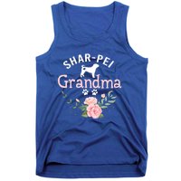 Shar Pei Grandma Funny Gift Mom Cute Dog Lover Christmas Gift Tank Top